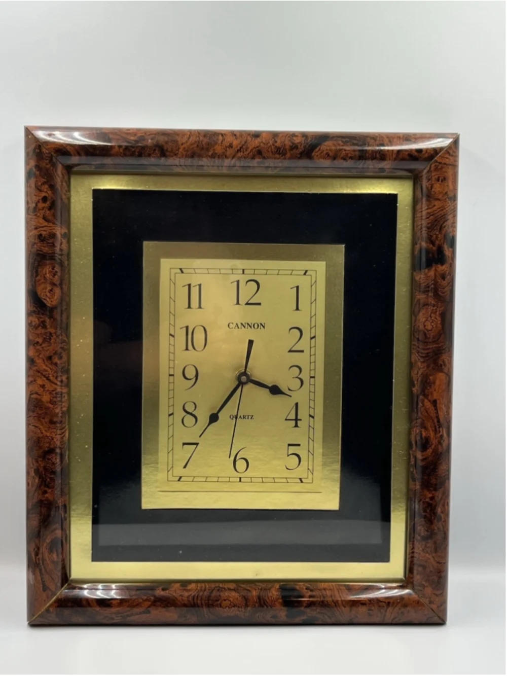 VINTAGE cannon quartz vintage clock STILL WORKS AFTER ALL THESE YEARS SEE ALL